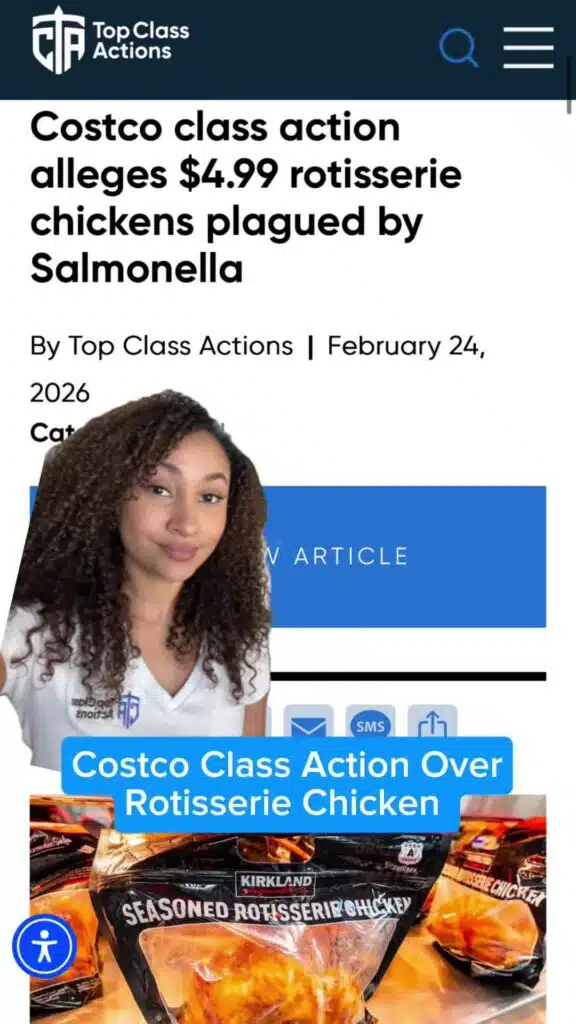 🍗⚠️ Costco shoppers! Follow us to stay up to date on these class action lawsuits. #Costco #Consumer #ClassAction #RotisserieChicken #Salmonella
