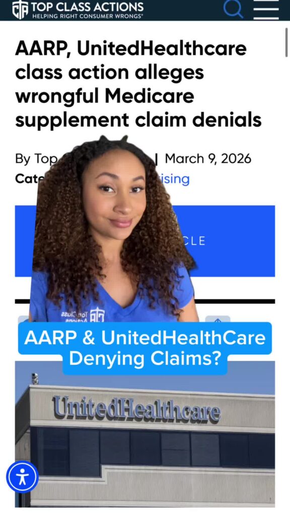 ⚠️ Share this video with someone you know that has AARP or UnitedHealthcare! #UnitedHealthcare #AARP #Medicare #ClassAction #Consumer
