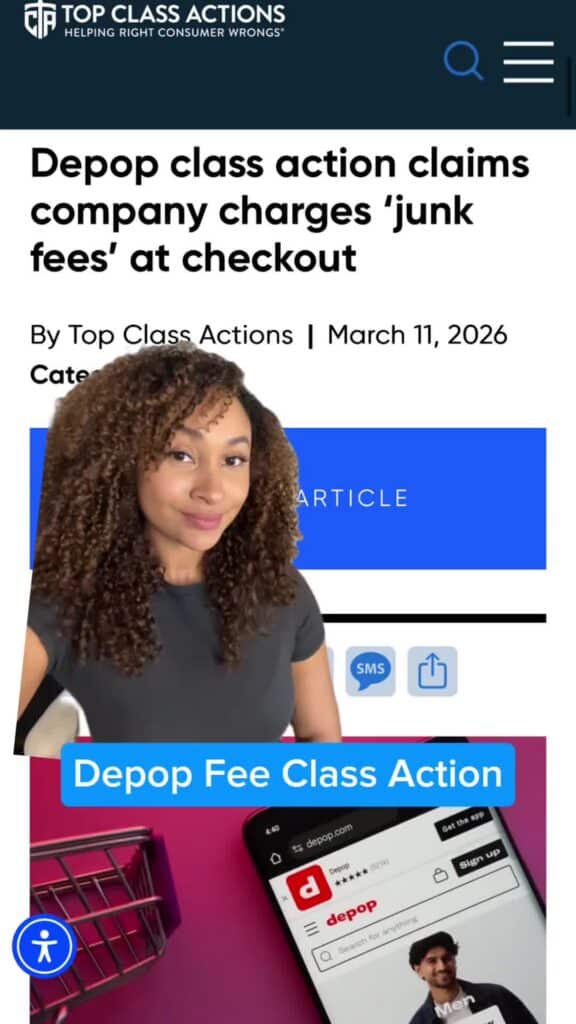 💲🔍 Share this video with someone you know on Depop! #Depop #HiddenFees #ClassAction #Consumer #Resell