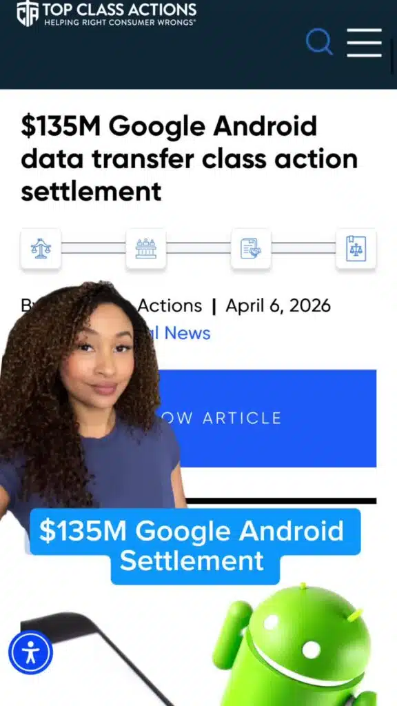 What do you think about these allegations? Visit the link in our bio to claim your share! 🤖💰 #Android #SettlementAlert