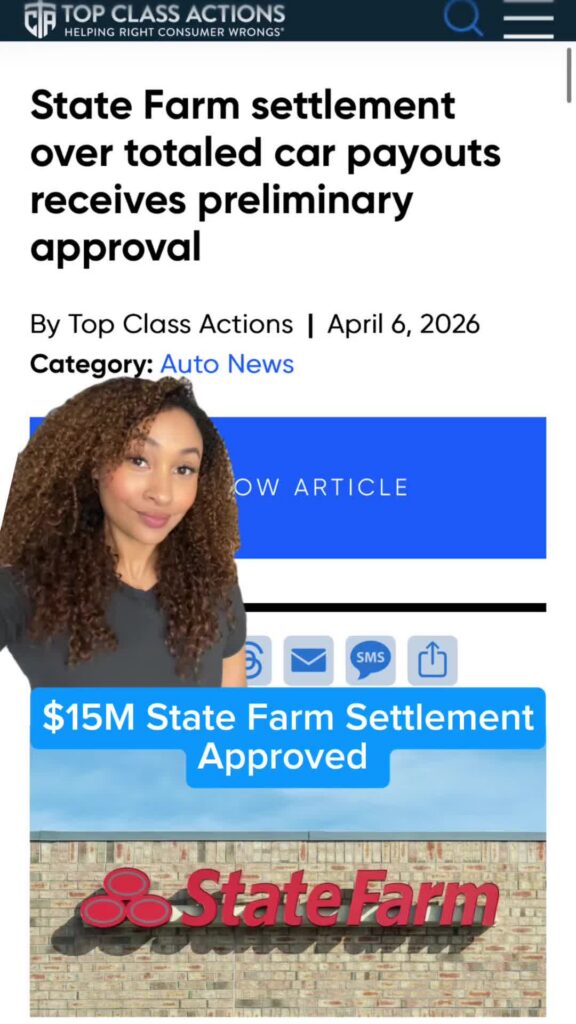 Give us a follow to be the first to know when you can submit your claim! 👍💰 #StateFarm #SettlementAlert #ClassAction
