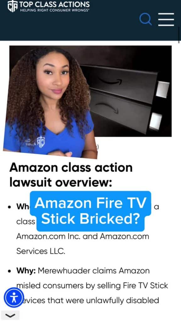Do you believe your Amazon Fire TV Stick was bricked? #Amazon #FireTVStick #ClassAction #Consumer