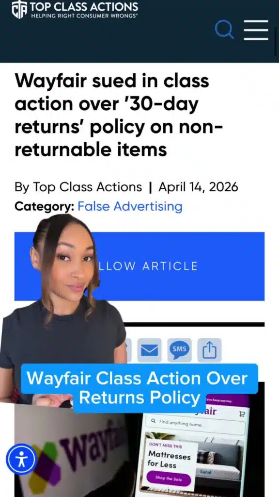 How was your returns experience with Wayfair? 🛋️💲 Give us a follow to see what happens next in this class