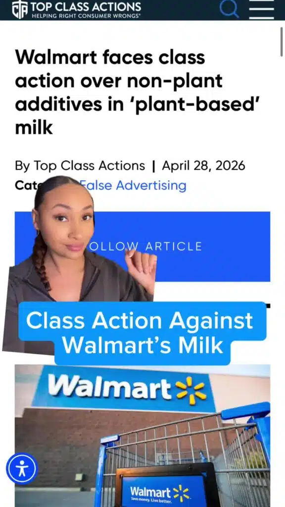 🥛⚠️ If you purchased Walmart's Almond, Soy, or Oat milk, be sure to follow us for updates on this class