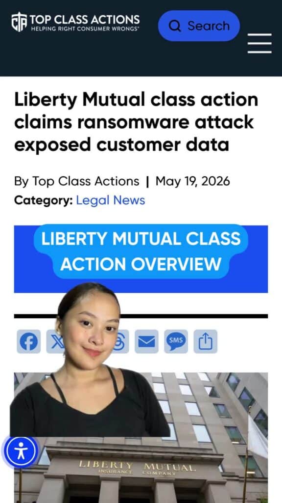 Over 15,000 Policyholders Exposed! 🛑 Massive security alert for anyone with a Liberty Mutual insurance policy. 😱 If you are