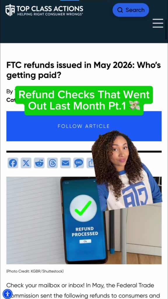 These are legitimate FTC refunds. Did one show up in your bank account? Let us know which refund you received