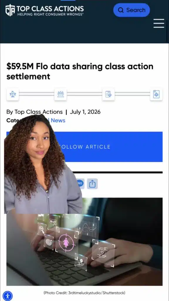 Visit the link in our bio to check your eligibility for a payment from this $59.5M settlement. #FloApp #WomensHealth #ClassAction