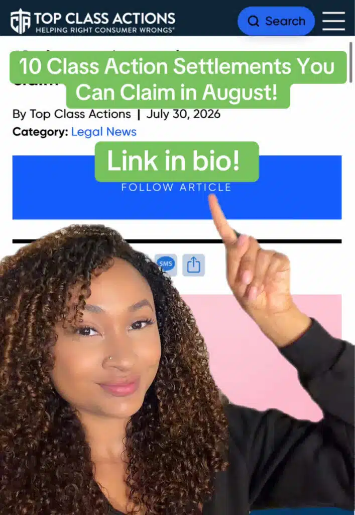 Visit the link in our bio to claim your share of these class action settlements! #settlement #settlementmoney #free #classaction #claimmoney