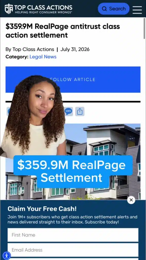 Visit the link in our bio to see if your current or former apartment is included in this RealPage settlement.