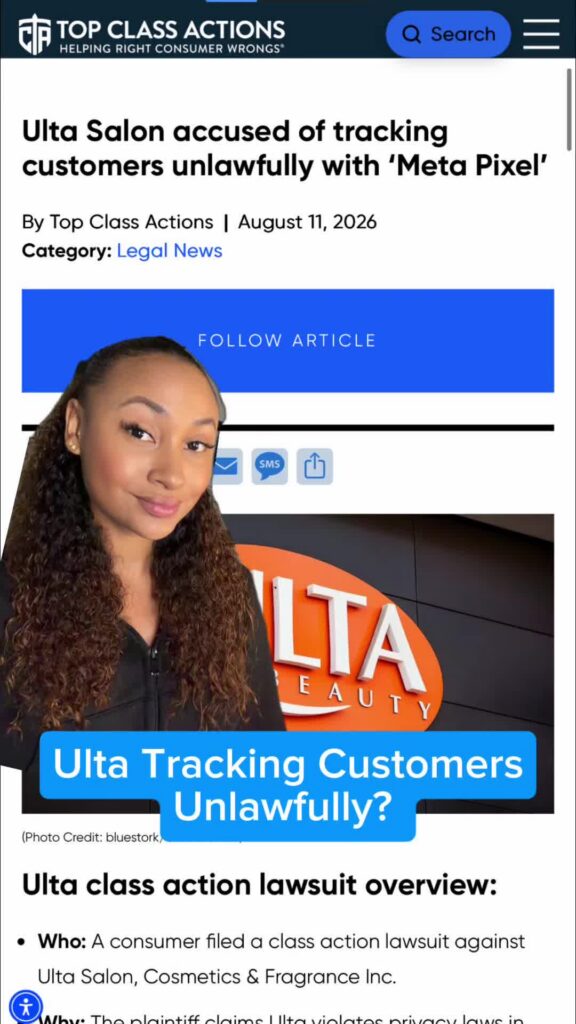 Share this with someone who shops at Ulta, and follow us for updates to see if this case results in