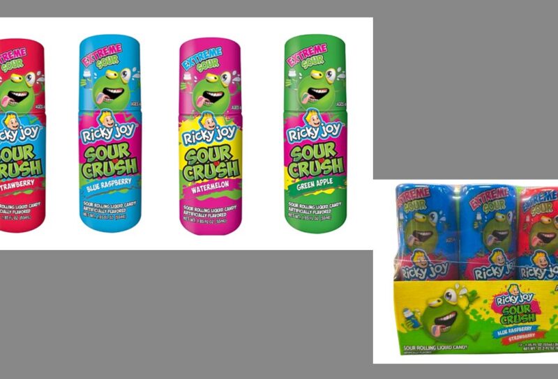 Ricky Joy Sour Crush Rolling Liquid Candy Bottles