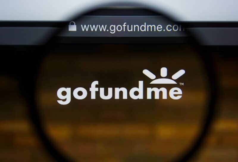 Illustrative Editorial of GOFUNDME website homepage.