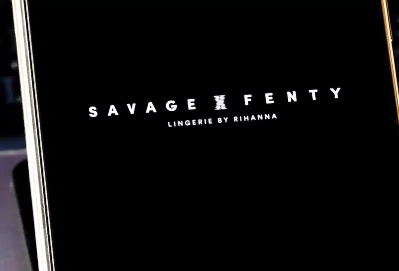 Editorial photo on Savage X Fenty theme. Illustrative photo for news about Savage X Fenty - a lingerie line by Rihanna