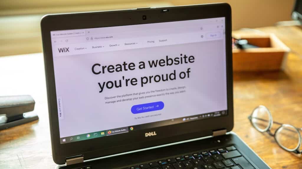 WIX app. Software company from Israel that provides cloud based web development service.