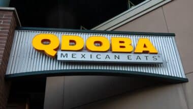 Qdoba Mexican Eats exterior and logo.