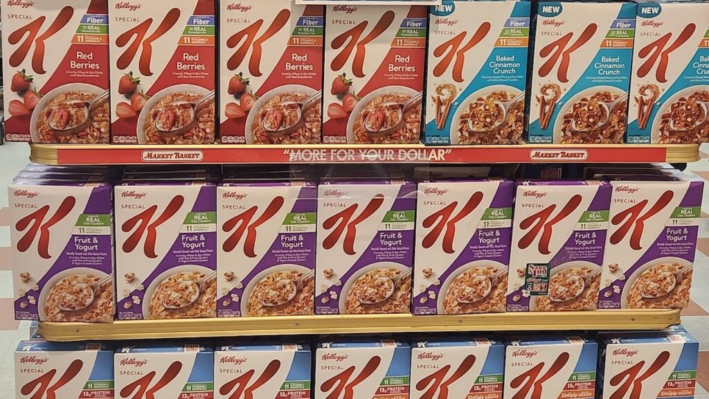 Kellogg's Special K cereal on local grocery store shelves