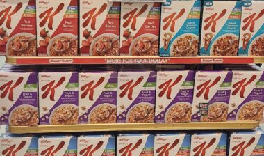 Kellogg's Special K cereal on local grocery store shelves
