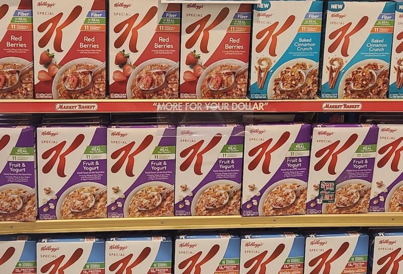 Kellogg's Special K cereal on local grocery store shelves