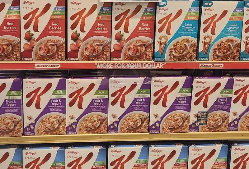 Kellogg's Special K cereal on local grocery store shelves