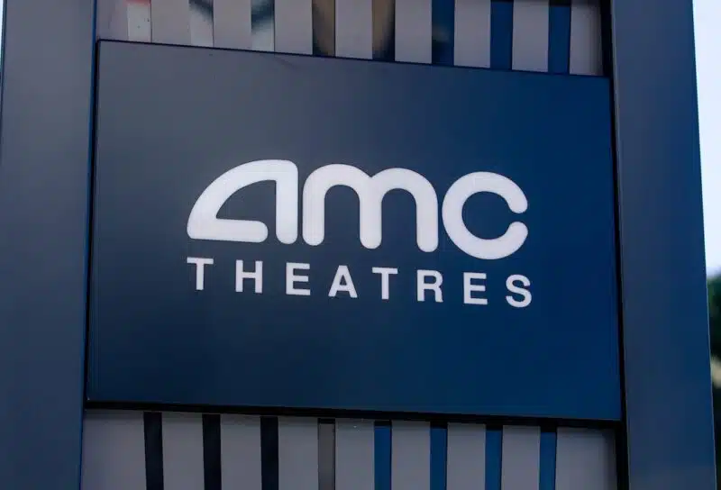 the logo for AMC Theatres