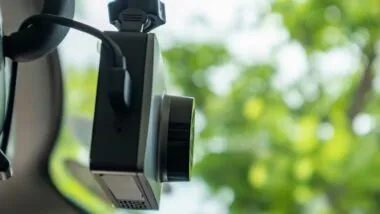 Car CCTV camera video recorder for driving safety on the road