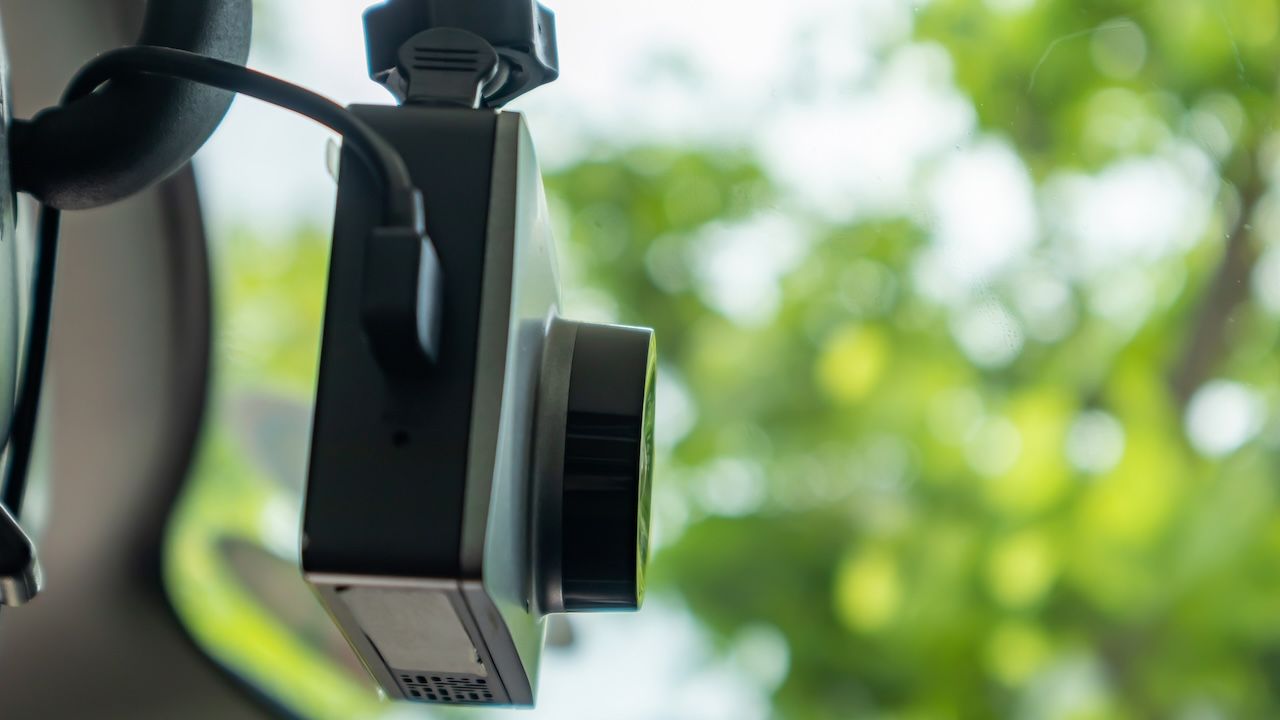 Car CCTV camera video recorder for driving safety on the road