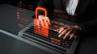Digital security concept illustrating a cybersecurity breach