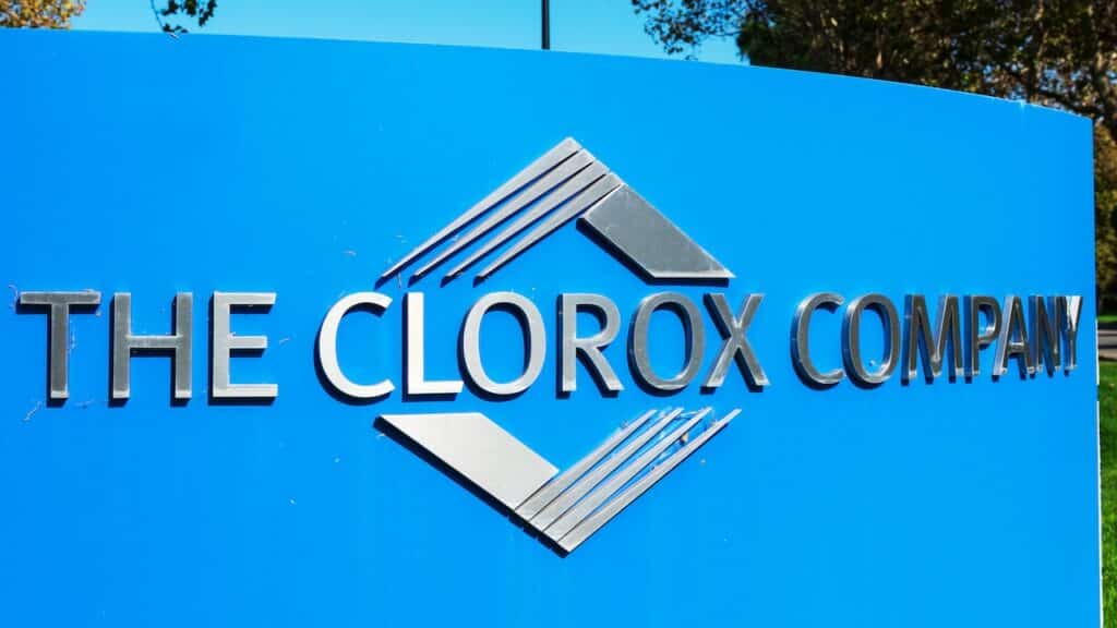 The Clorox Company sign near global manufacturer and marketer of consumer and professional products research facility.