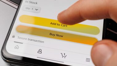 Add to card and Buy now buttons at Amazon shop.