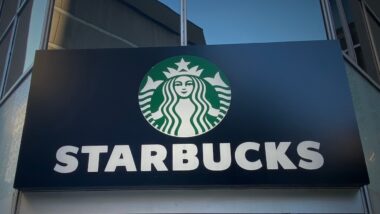 Starbucks coffee office building storefront logo signage