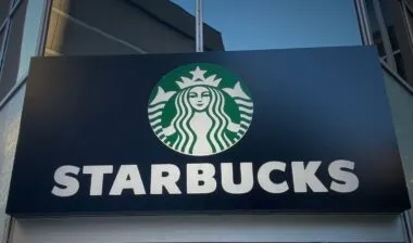 Starbucks coffee office building storefront logo signage
