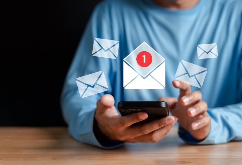 email icon, email marketing concept