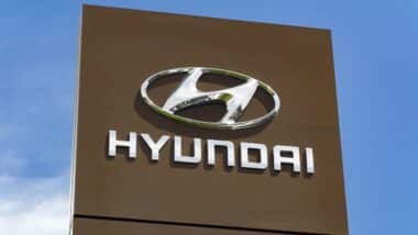 Hyundai trademark logo.