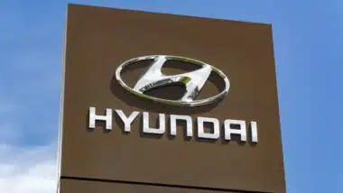 Hyundai trademark logo.