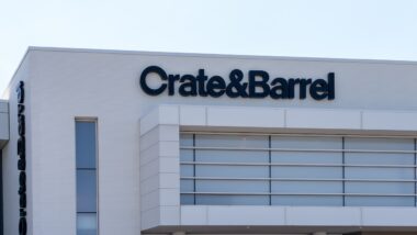 A Crate and Barrel store in Shopping Mall