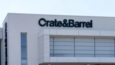 A Crate and Barrel store in Shopping Mall