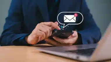 Email campaign alert concept. New email send notification for business e-mail