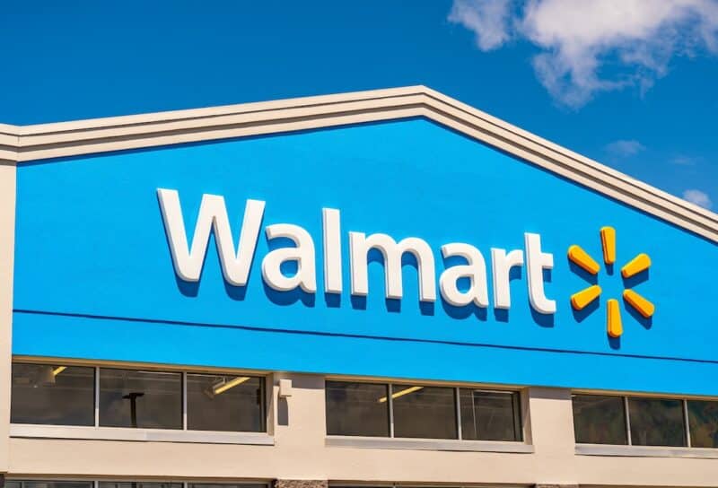 Walmart store exterior.