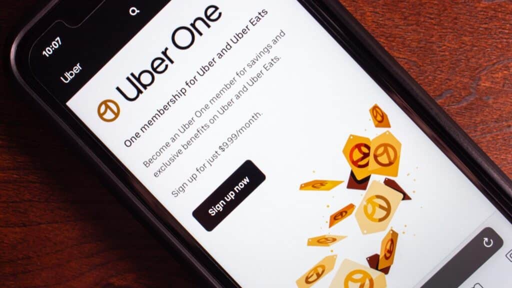 The Uber One website