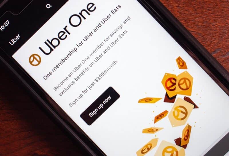 The Uber One website
