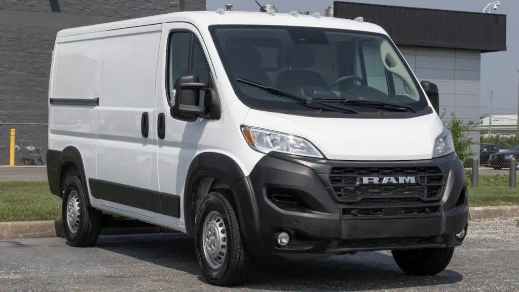 RAM ProMaster 2500 Low Roof Cargo Van display.