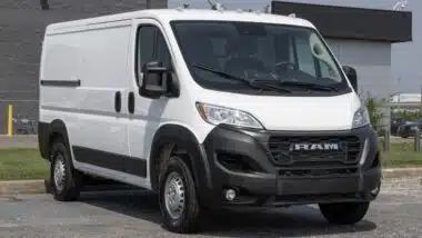RAM ProMaster 2500 Low Roof Cargo Van display.