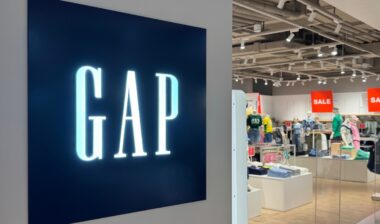 GAP brand company logo on store