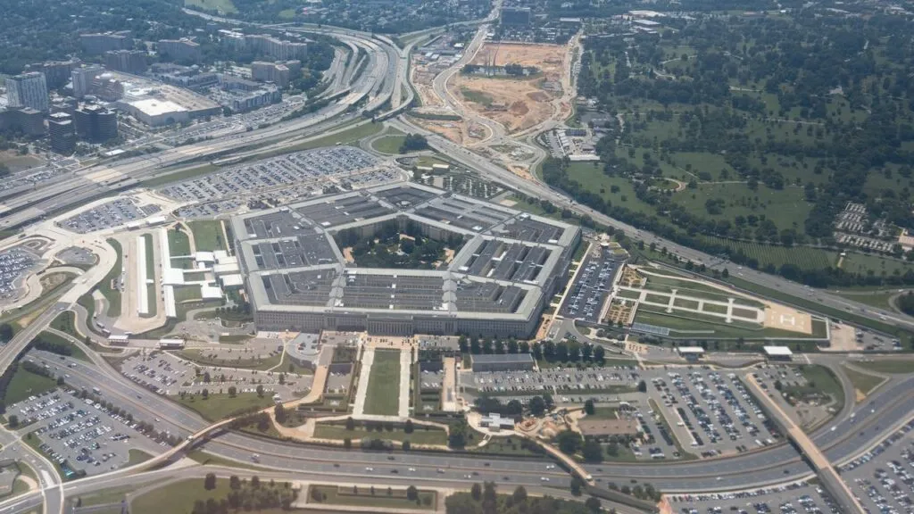 Aerial view of the Pentagon complex