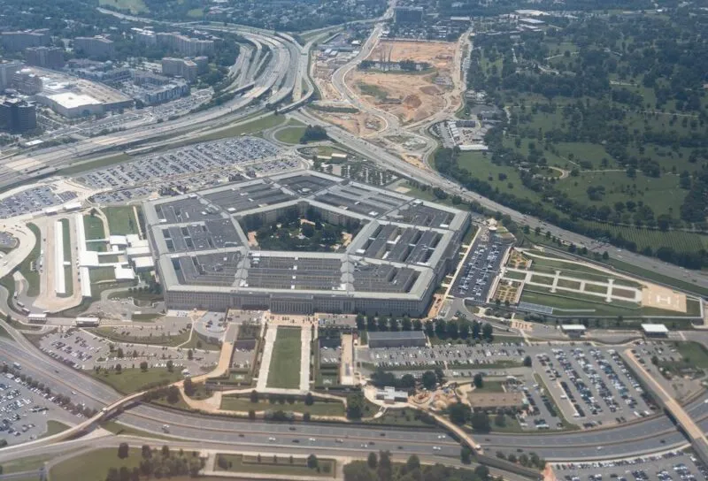 Aerial view of the Pentagon complex