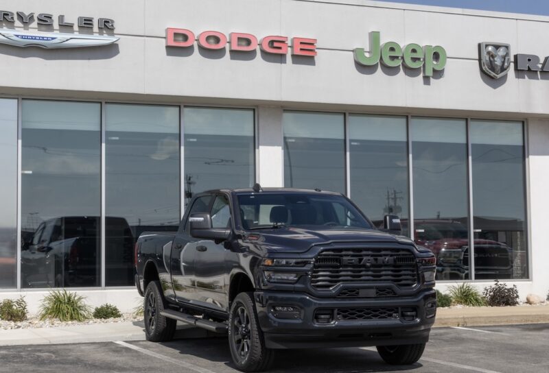 Ram 2500 Big Horn Crew Cab 4X4 truck at a dealership. Ram offers the 2500 with a 6.4L HEMI V8 engine. MY:2026